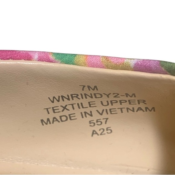 Nine West Pink Floral Slingback Heels Pointed Toe Shoes Pumps Women's Size 7 New - Picture 8 of 9